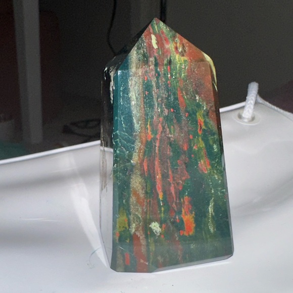 Dragons Blood Jasper Crystal Tower - Picture 3 of 7